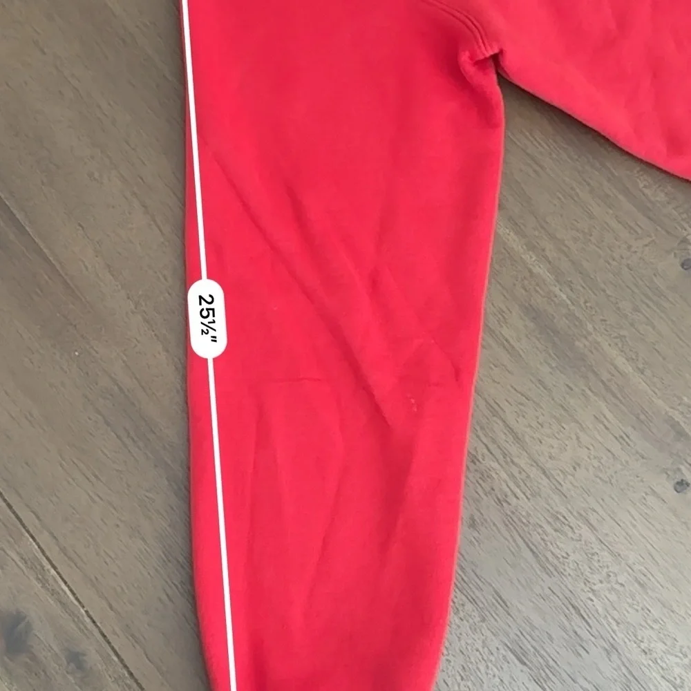 Mens Russel Athletic red crew neck sweater - Picture 5 of 6